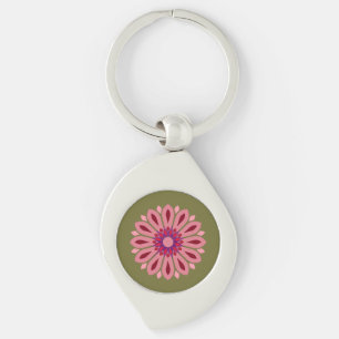 PORTE-CLÉS CADEAU FLEUR MODERNE COLORÉ POUR FILLE SOEUR MAMAN