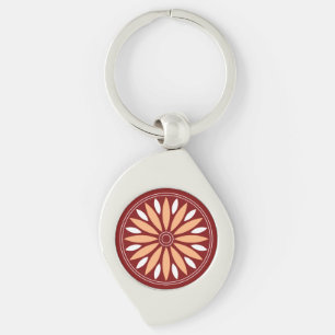 PORTE-CLÉS CADEAU FLEUR MODERNE DE MAMAN PAPA SOEUR FILS PATR