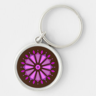 PORTE-CLÉS CADEAU FLEUR MODERNE DE MAMAN PAPA SOEUR FILS PATR