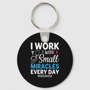 Porte-clés Cadeau infirmière   Je Travaille Avec Small