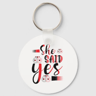 Porte-clés Cadeau mariage Elle A Dit Oui