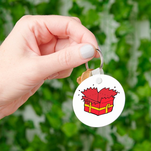 Porte-clés Cadeau Ouvert (Créateur téléchargé)