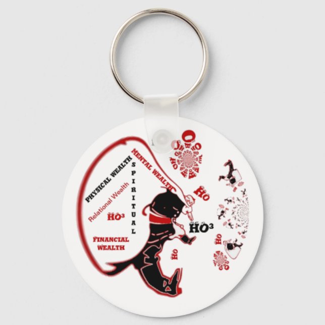 Porte-clés Cadeau Père Noël Secret - Prospérité et Richesse (Recto)