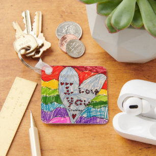 Porte-clés Cadeau personnalisé de garde d'images et d'art pou