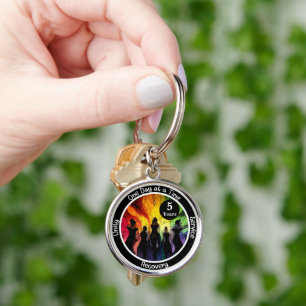 Porte-clés Cadeau personnalisé de récupération pour étape imp