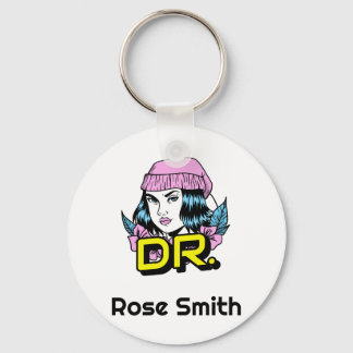 Porte-clés Cadeau personnalisé Dr PhD Docteur