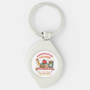Porte-clés Cadeau personnalisé mignon et rétro pour enseignan