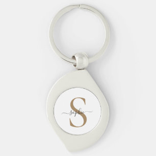 Porte-clés Cadeau Personnalisé Nom Personnalisé Écriture Élég
