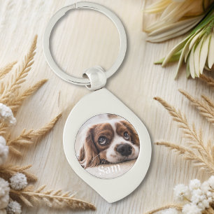 Porte-clés Cadeau personnalisé photo de chien amateur de chie