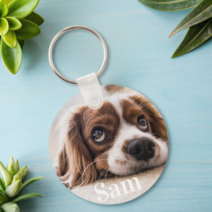 Porte-clés Cadeau personnalisé photo de chien pour amateur de