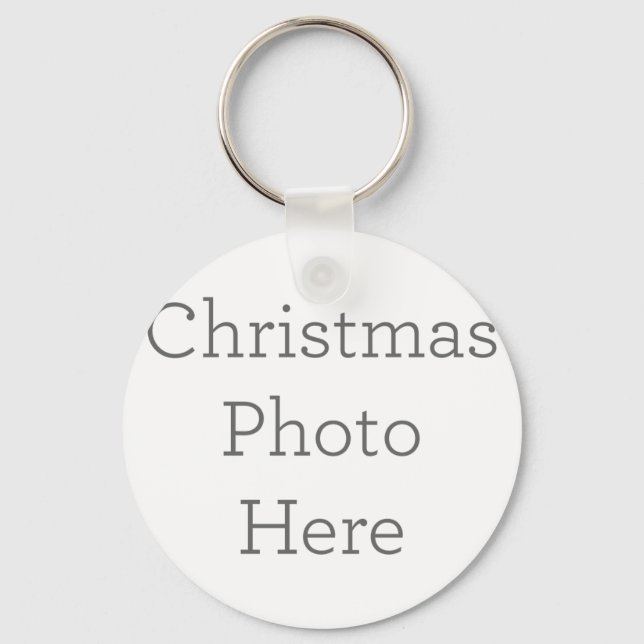 Porte-clés Cadeau photo Porte - clé de Noël personnalisé (Recto)