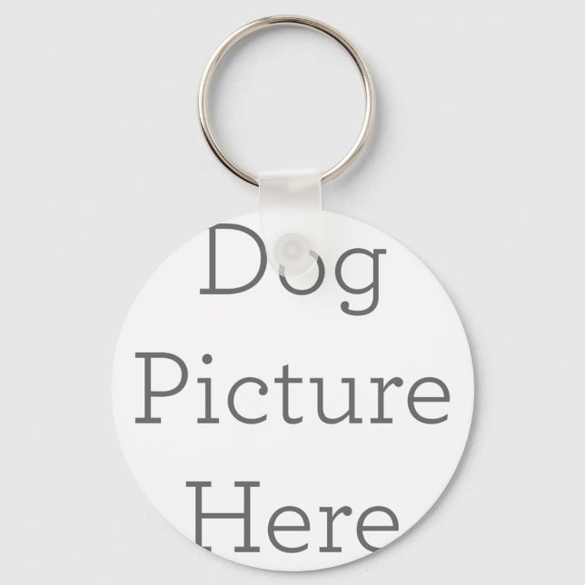 Porte-clés Cadeau Porte - clé photo de chien personnalisé (Recto)