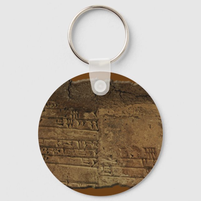 Porte-clés Cadeau Porte - clé "Sumerian Cuneiform Writing" (Recto)