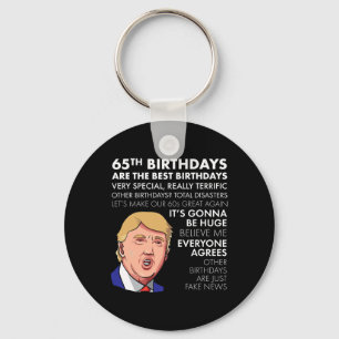 Porte-clés Cadeau pour 65e anniversaire T-shirt drôle de cita