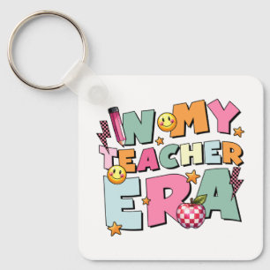 Porte-clés Cadeau pour Enseignant   À Mon Ère d'Enseignant