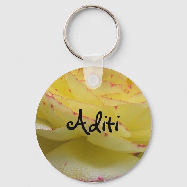 Porte-clés Cadeau pour fille nommé Aditi (Recto)