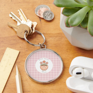 Porte-clés Cadeau pour maman,Meilleure maman,Cochon rose à ca