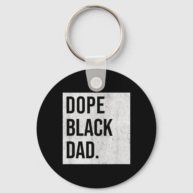 Porte-clés Cadeau pour papas noirs pour papas noirs (Recto)