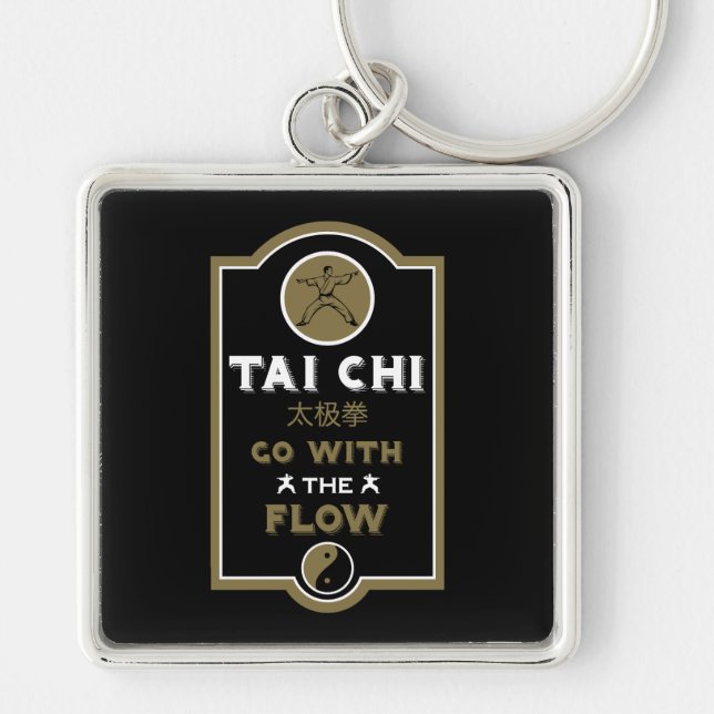 Porte-clés Cadeau pour pratiquant de Tai Chi (Devant)