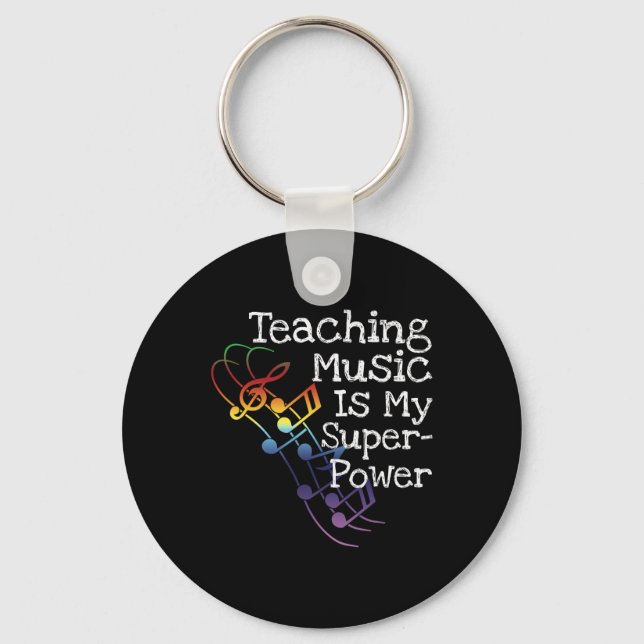Porte-clés Cadeau pour professeur de musique (Recto)