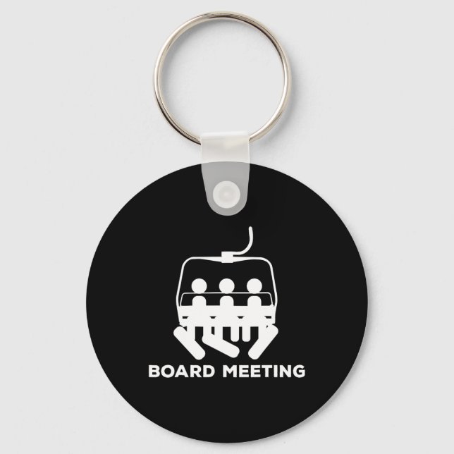 Porte-clés Cadeau Rencontre Snowboard - Snowboard Holiday Ski (Recto)