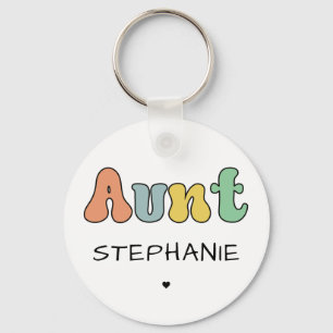 Porte-clés Cadeau Retro Tante Personnalisé Tante personnali