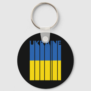 Porte-clés Cadeau rétro ukrainien Souvenir vintage Drapeau Uk