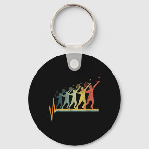 Porte-clés Cadeau Rétro Vintage Battement de coeur de Badmint