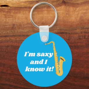 Porte-clés Cadeau saxophone personnalisé