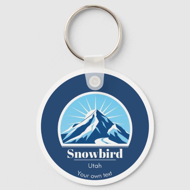 Porte-clés Cadeau souvenir Snowbird Utah USA  (Recto)