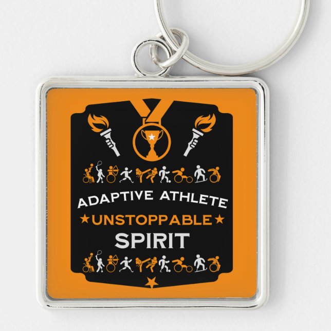 Porte-clés Cadeau sportif Adaptive Handicap (Devant)