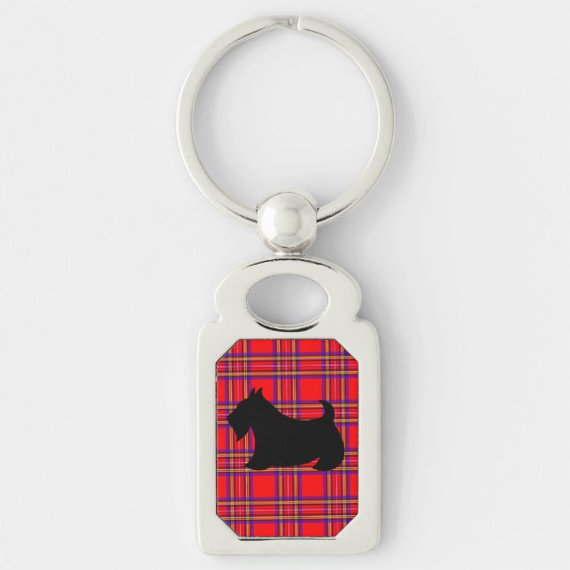 Porte-clés cadeau Terrier Écossais Scotty Chien (Devant)