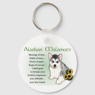 Porte-clés Cadeaux Alaskan Malamute
