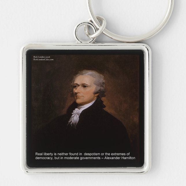 Porte-clés Cadeaux Alexander Hamilton (Devant)