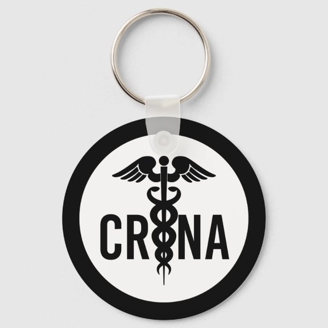 Porte-clés Cadeaux anesthésistes certifiés CRNA (Recto)