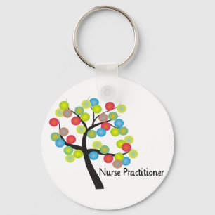 Porte-clés Cadeaux Artsy de conception d'arbre de praticienne