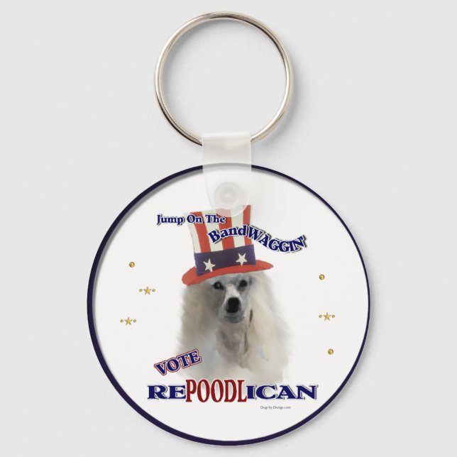 Porte-clés Cadeaux aux amoureux de POODLE (Recto)
