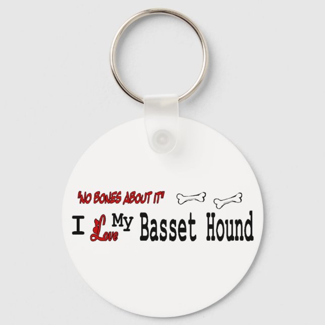 Porte-clés Cadeaux Basset Hound (Recto)
