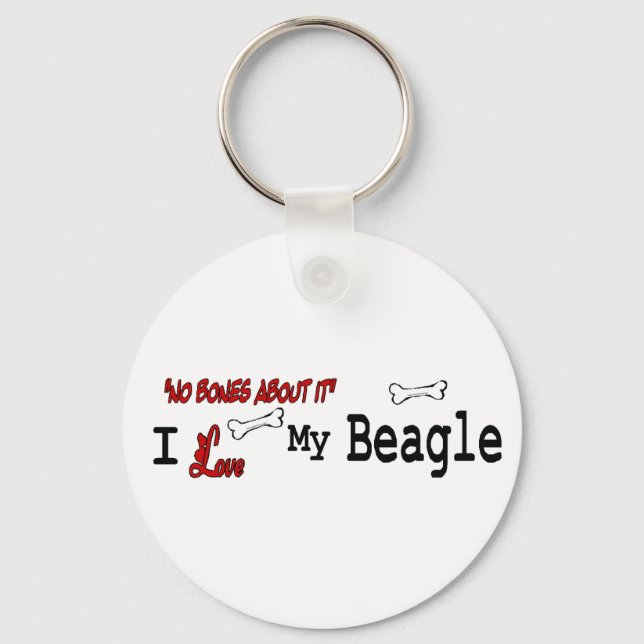 Porte-clés Cadeaux beagles (Recto)