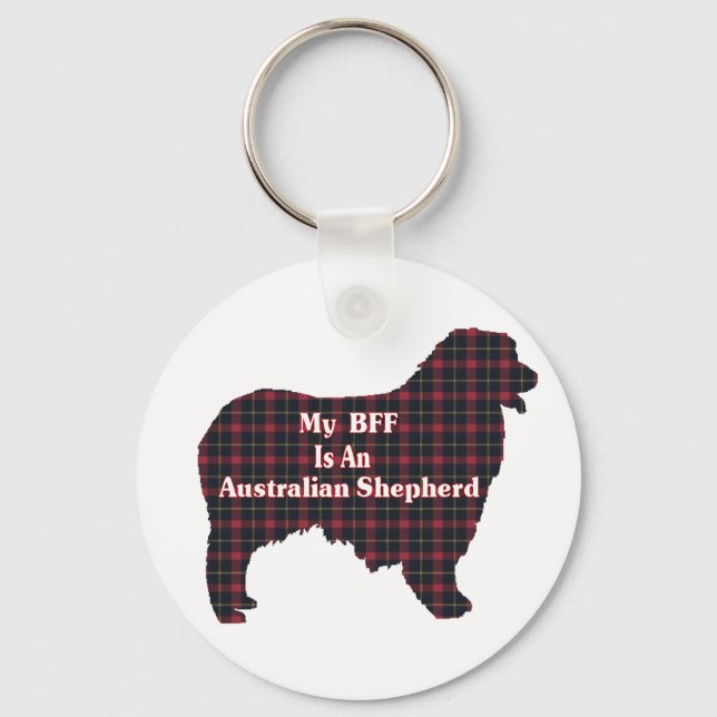 Porte-clés Cadeaux Berger Australien (Recto)