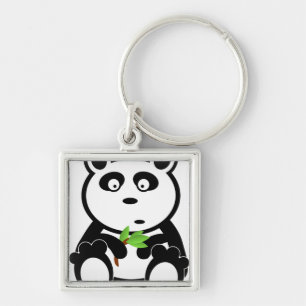 Porte-clés Cadeaux blancs noirs de destin d'ours panda