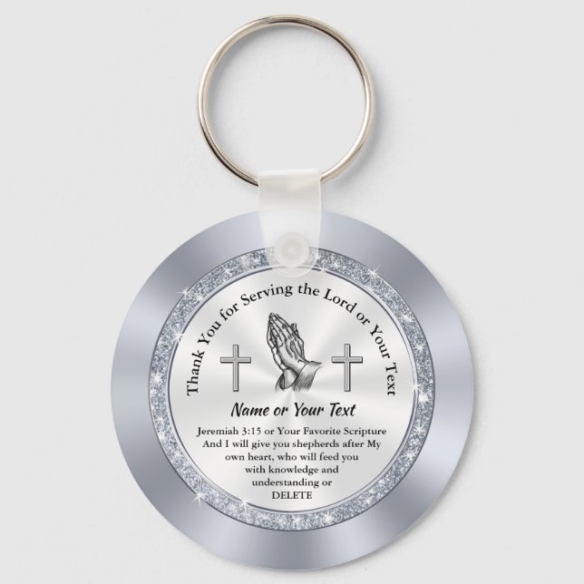 Porte-clés Cadeaux bon marché personnalisés pour les bénévole (Recto)