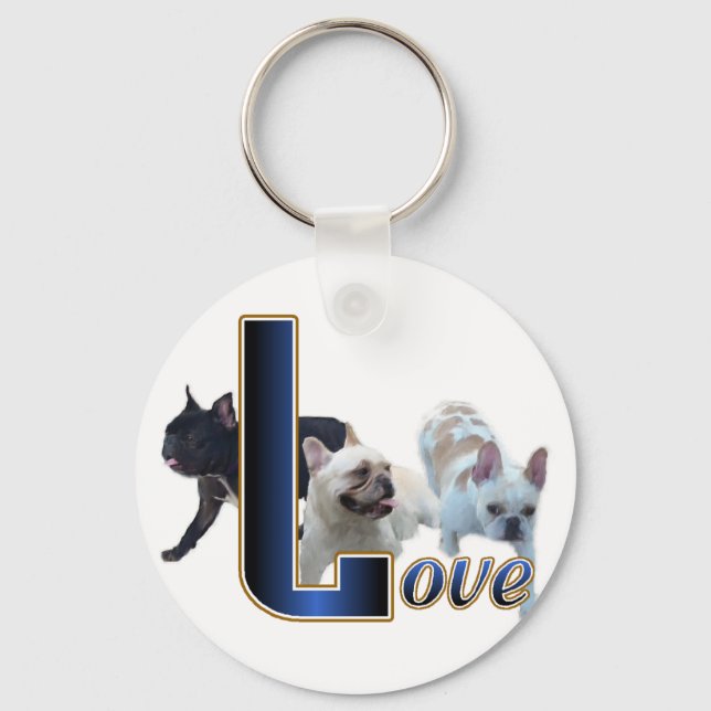 Porte-clés Cadeaux Bulldog français (Recto)