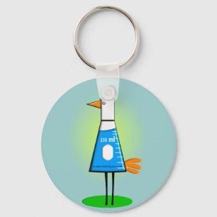 Porte-clés Cadeaux chimiste "Beeker Bird"