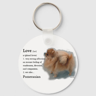Porte-clés Cadeaux d'amants de Pomeranian