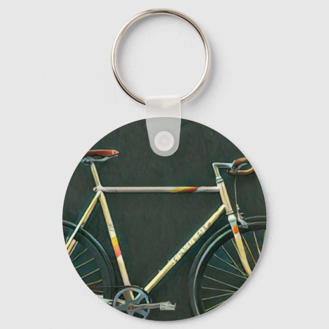 Porte-clés Cadeaux d'anniversaire pour les amateurs de vélo (Recto)