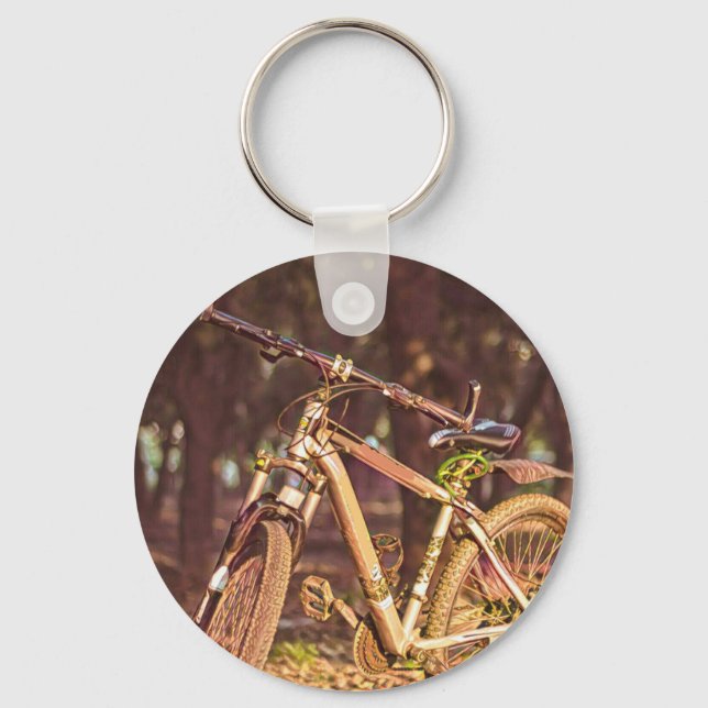 Porte-clés Cadeaux d'anniversaire pour les amateurs de vélo (Recto)