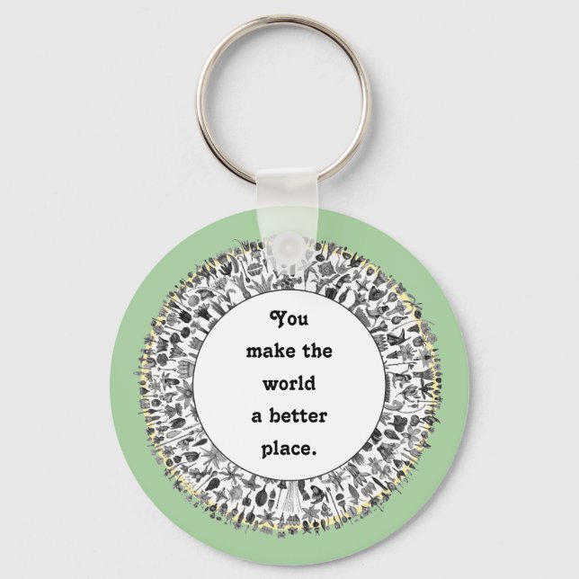 Porte-clés Cadeaux d'appréciation des bénévoles (Recto)