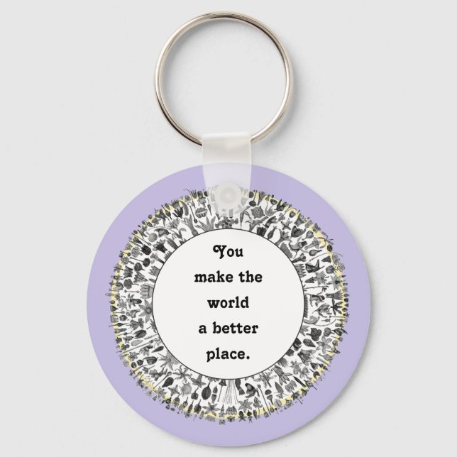 Porte-clés Cadeaux d'appréciation des bénévoles (Recto)