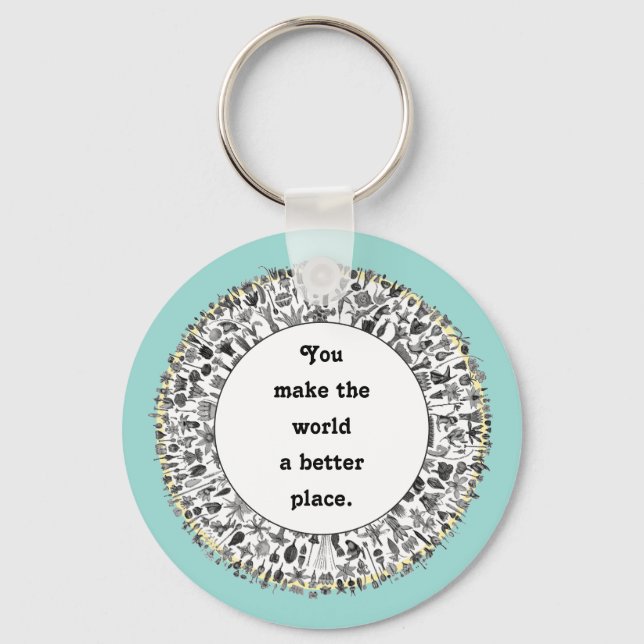 Porte-clés Cadeaux d'appréciation du bénévolat (Recto)